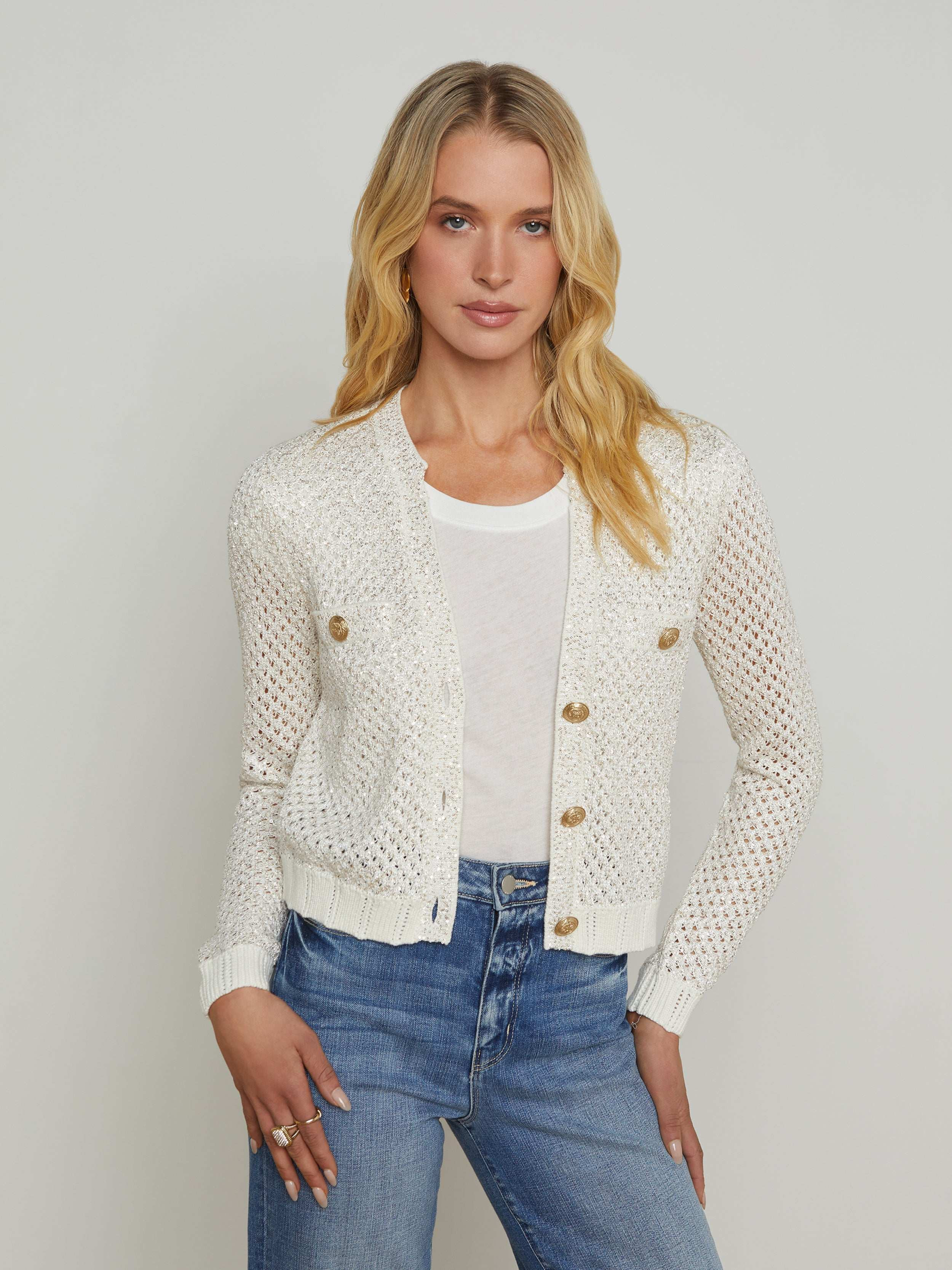 Blanca Sequin Cardigan - 2