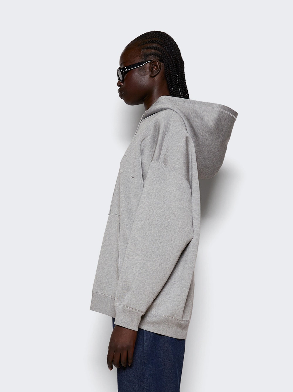 Extra Fine Knit Hooded Sweater Graphite - 4