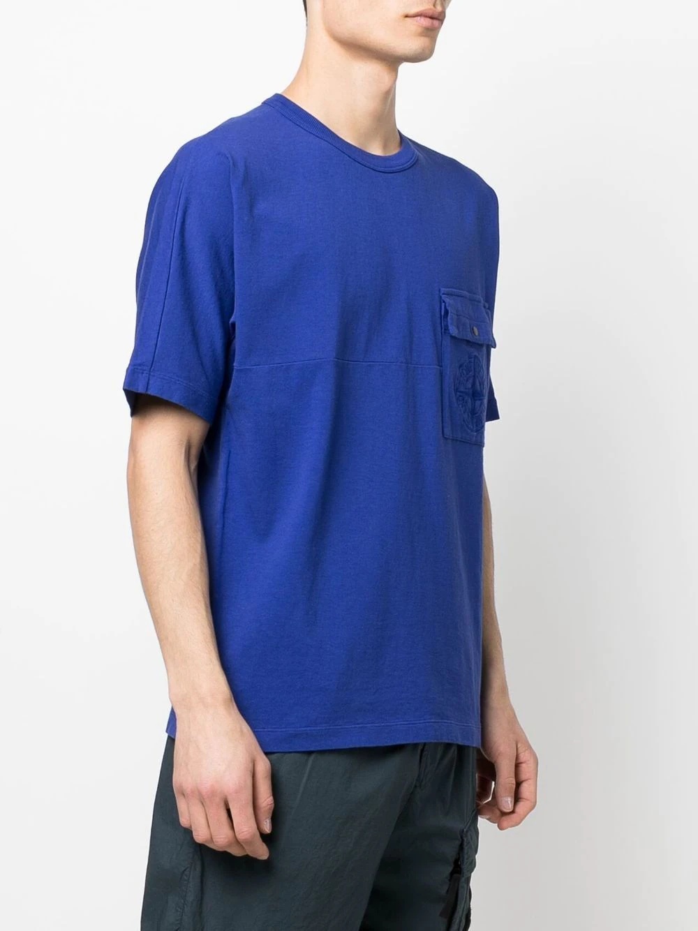 embroidered Compass pocket T-shirt - 3