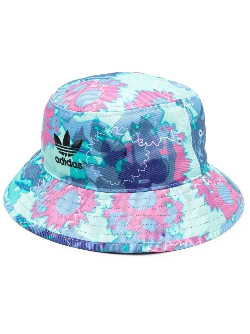 floral-print Trefoil bucket hat - 1