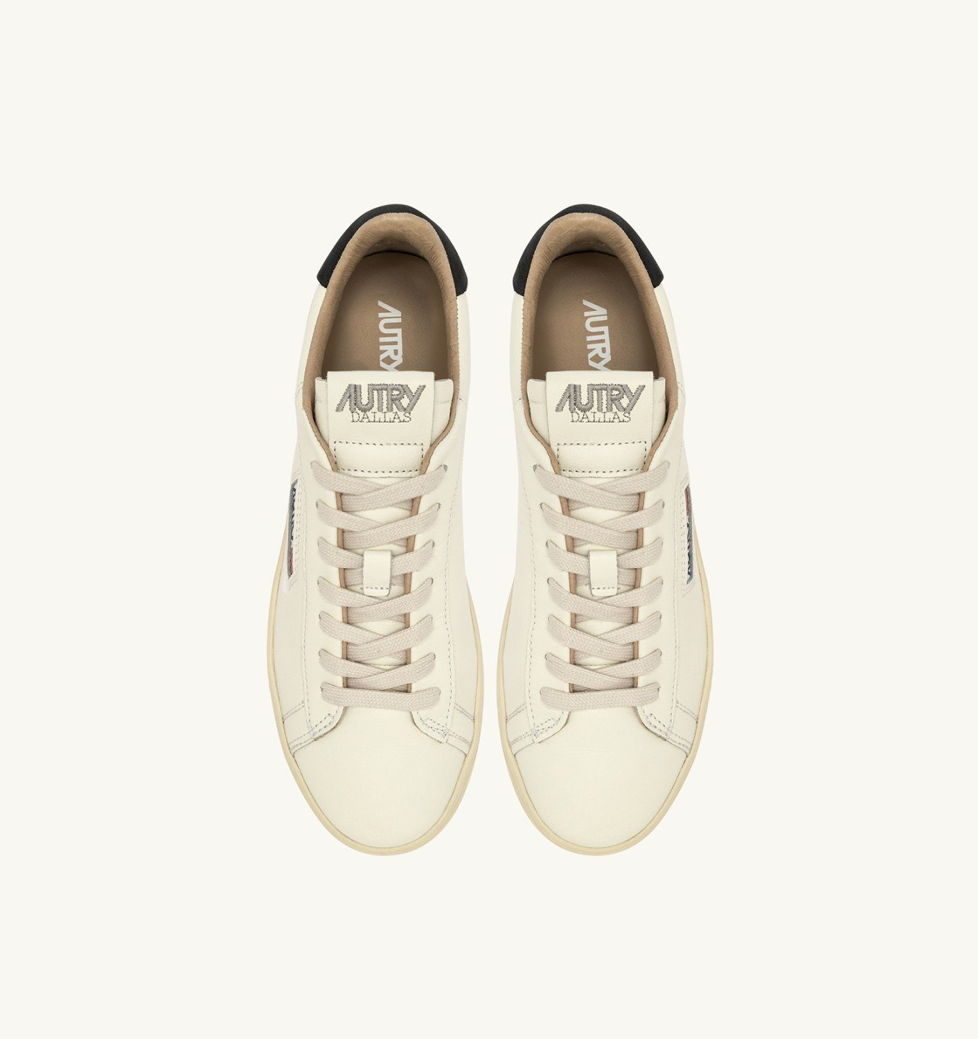 DALLAS LOW SNEAKERS IN WHITE AND SPACE LEATHER - 5