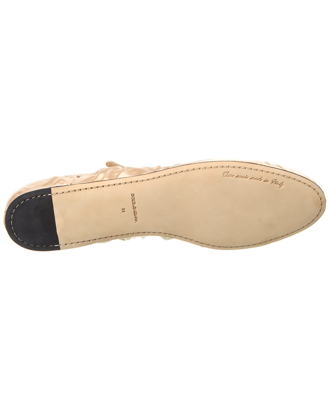 Dolce & Gabbana Logo Satin Flat - 4
