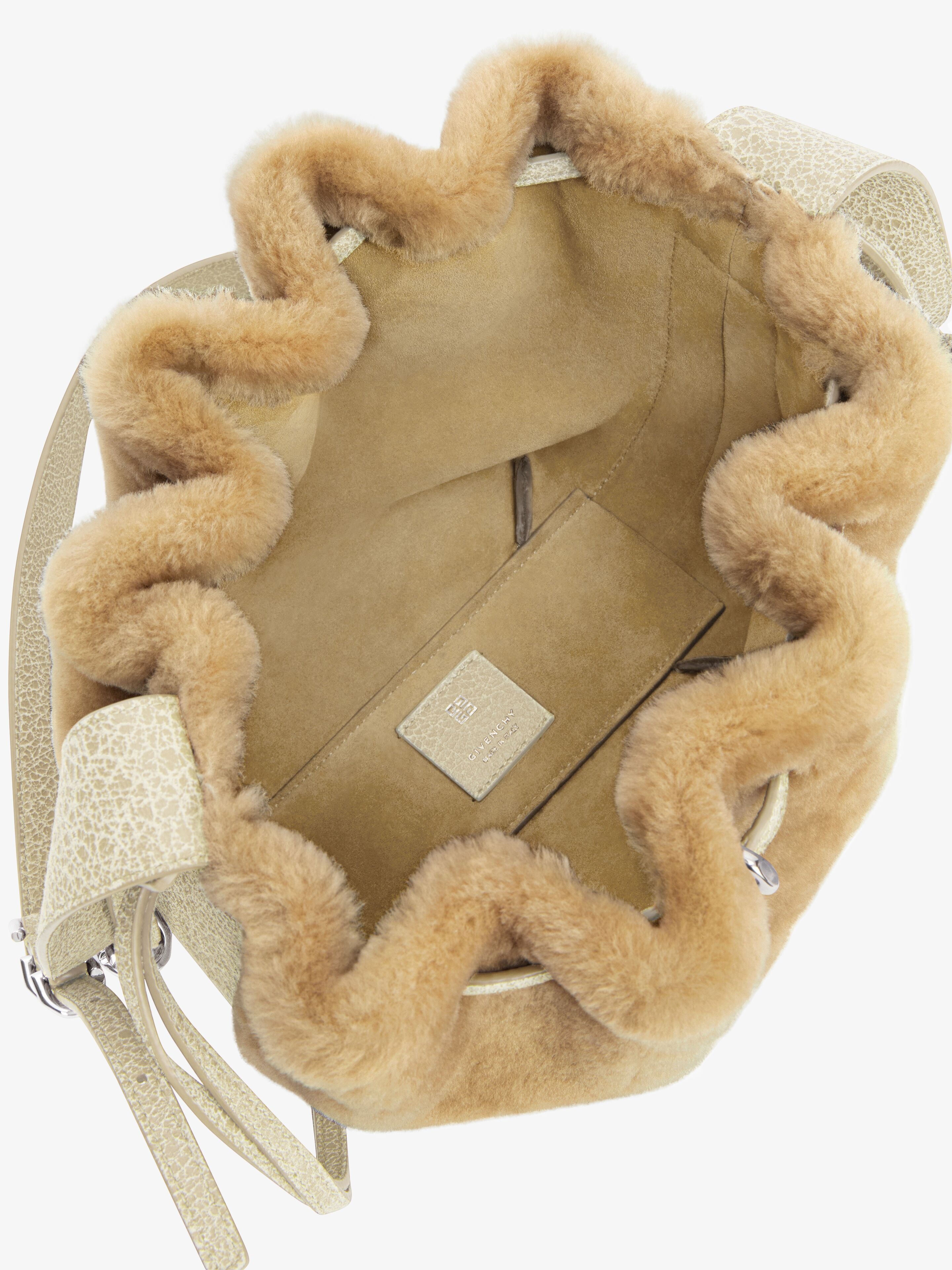SMALL PUMPKIN BAG IN SHEARLING - 5