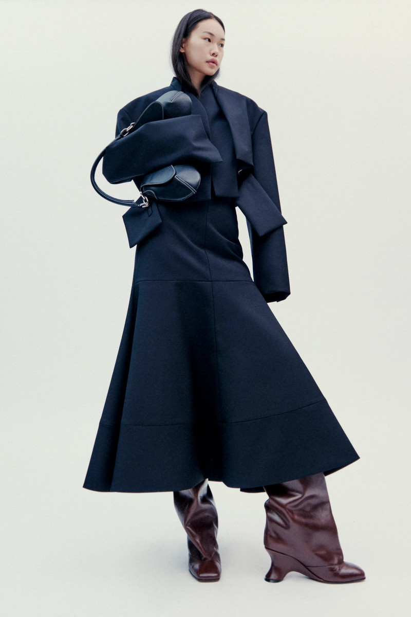CROPPED JACKET WITH INSERT BLACK 1