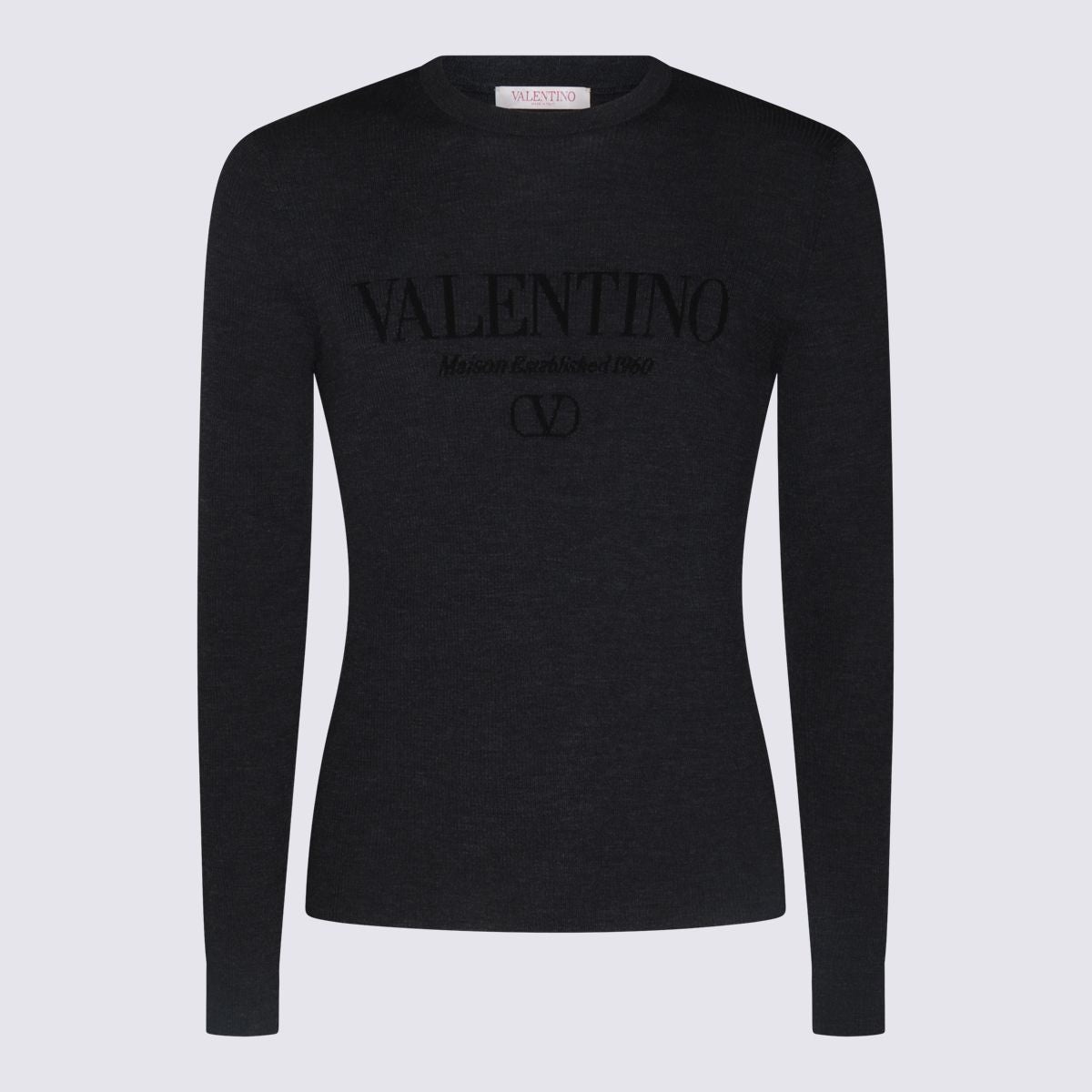 Valentino Grey Wool Knitwear - 1