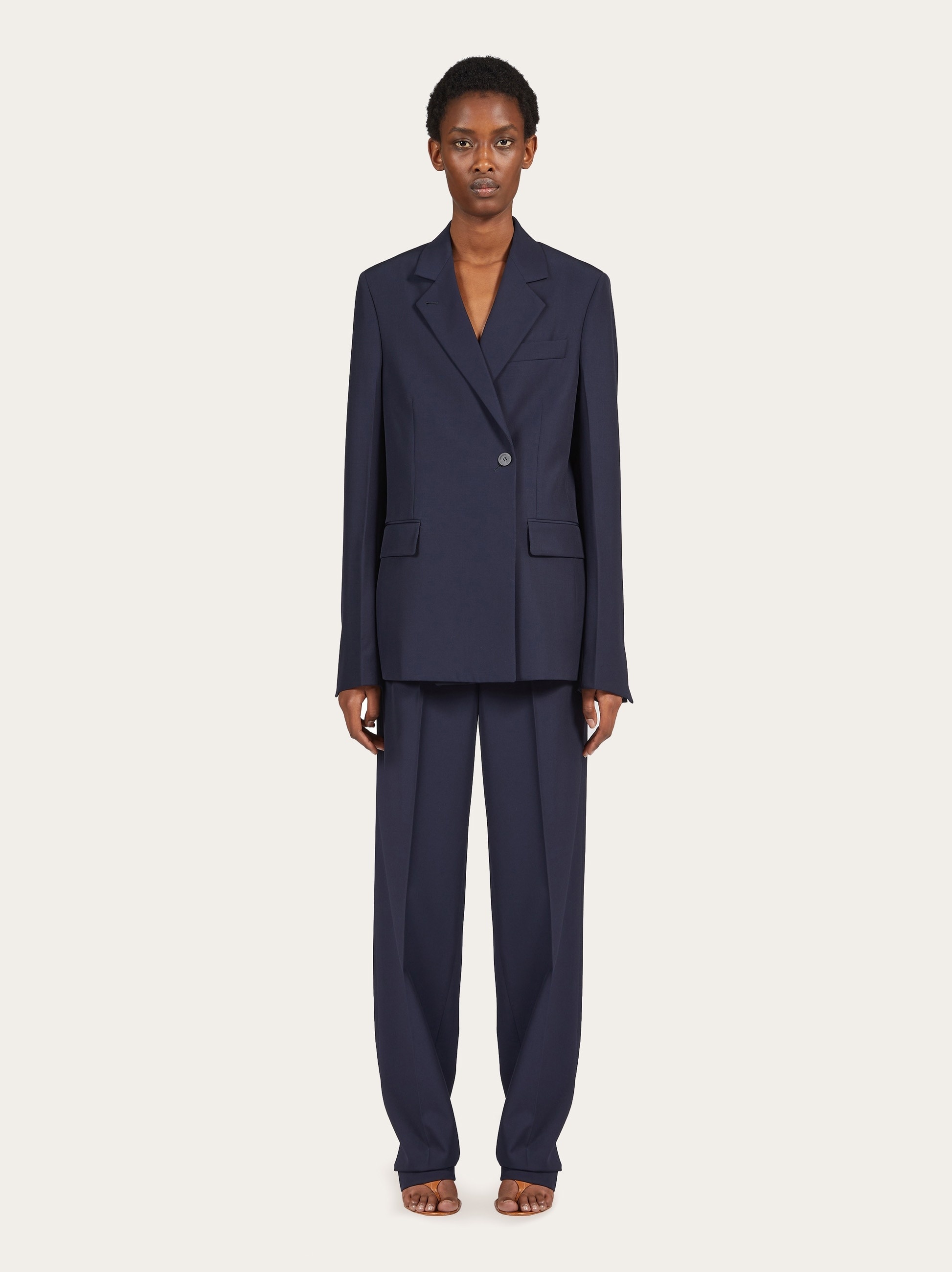 Wide leg wool trouser - 5