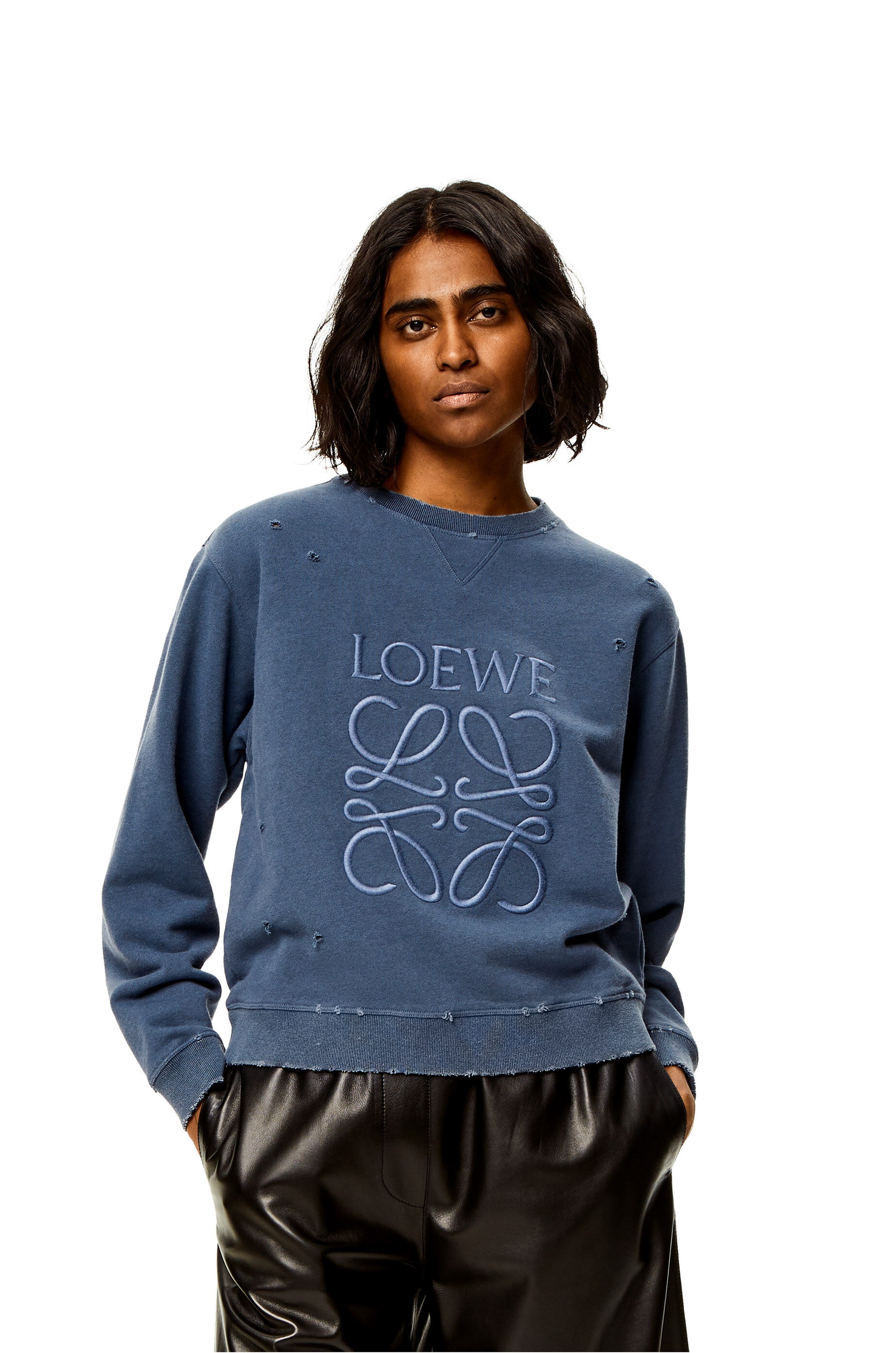 Distressed Anagram sweatshirt in cotton - 3