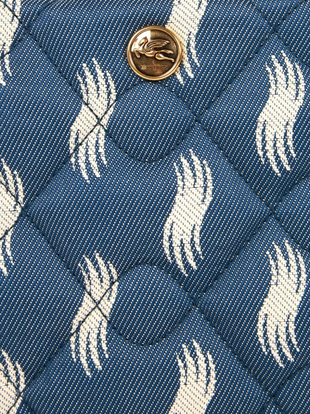 jacquard quilted pouch - 5