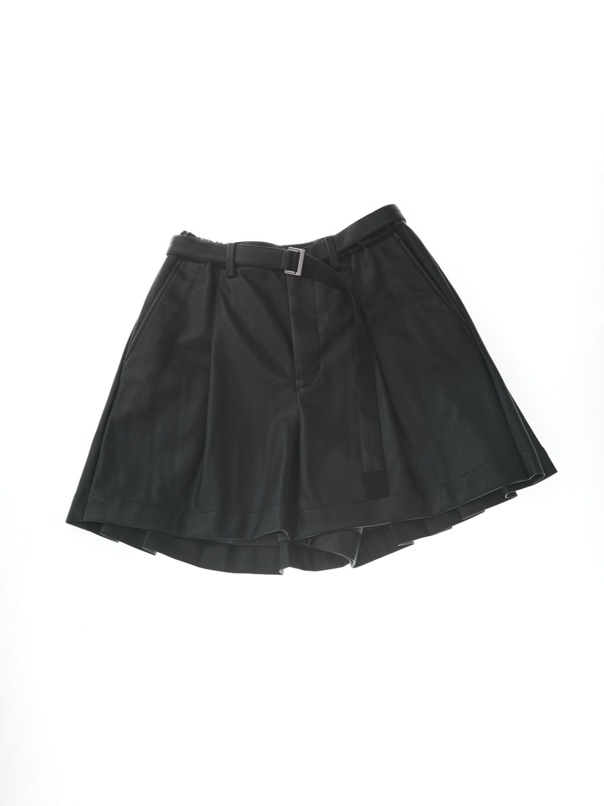 Faux Leather Shorts - 1
