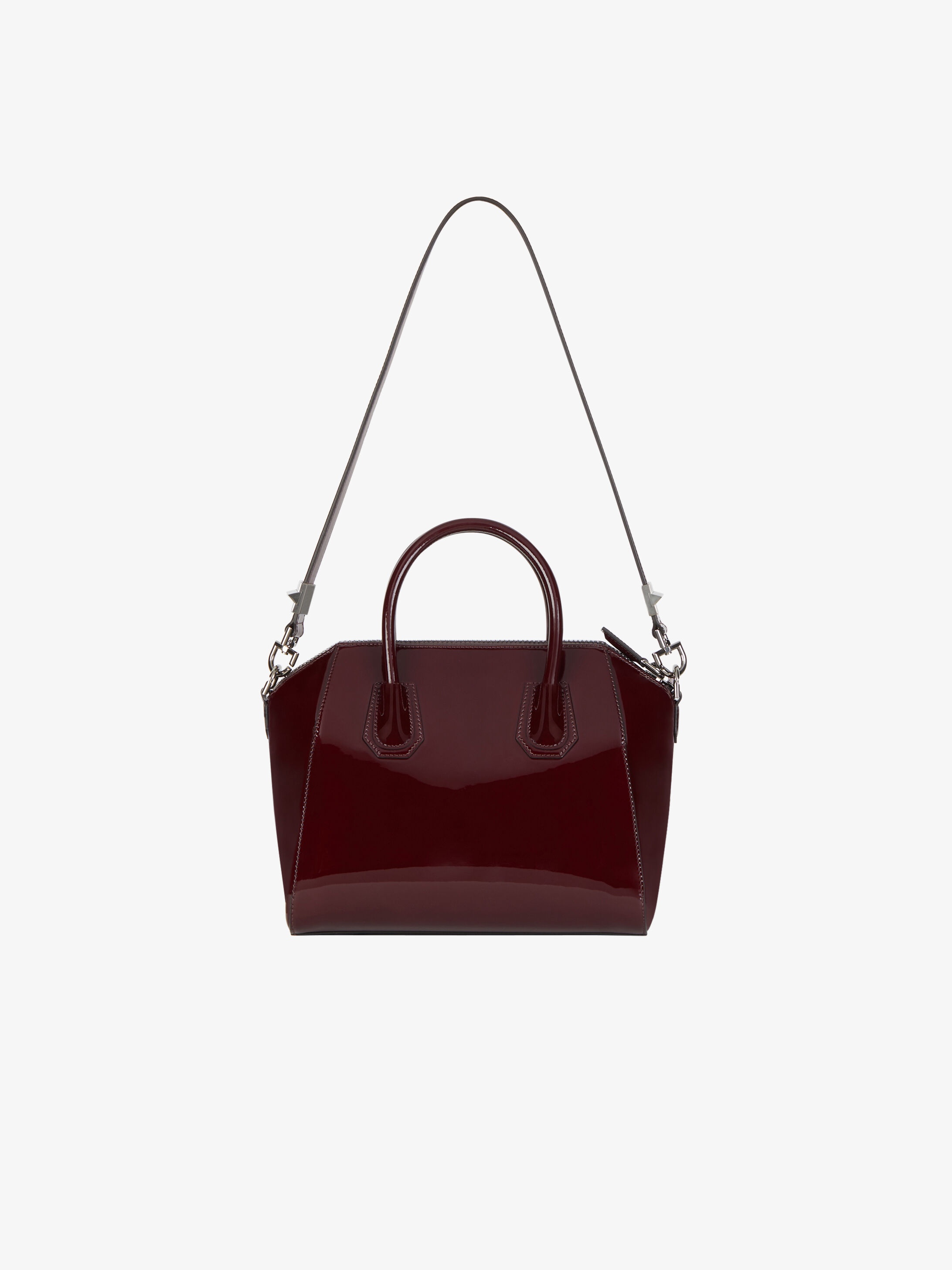 Small Antigona bag in varnished leather - 3