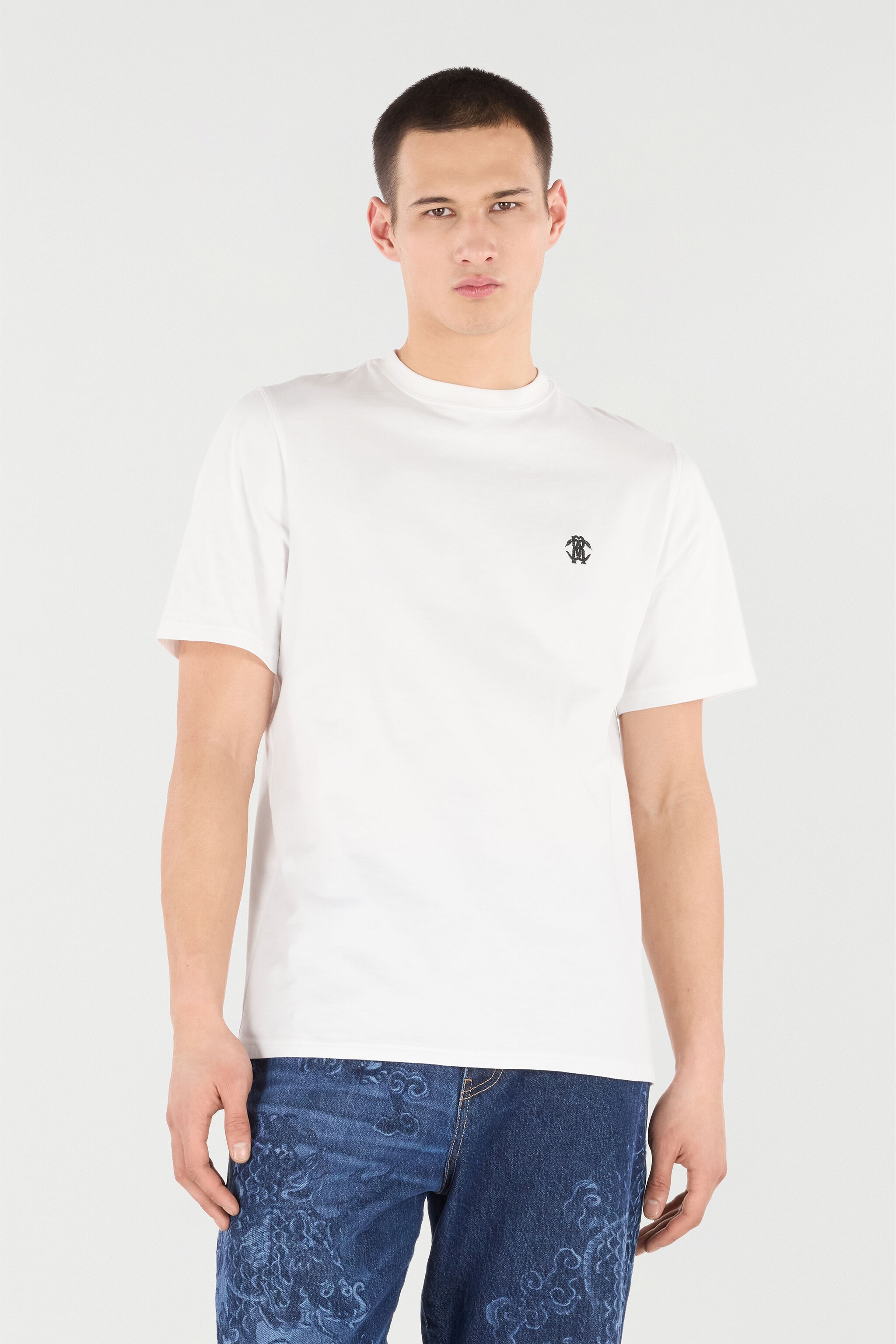 T-Shirt with Mirror Snake Monogram - 3