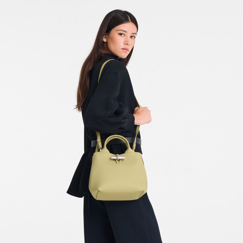 Longchamp Le Roseau S Handbag Pistachio - Leather outlook