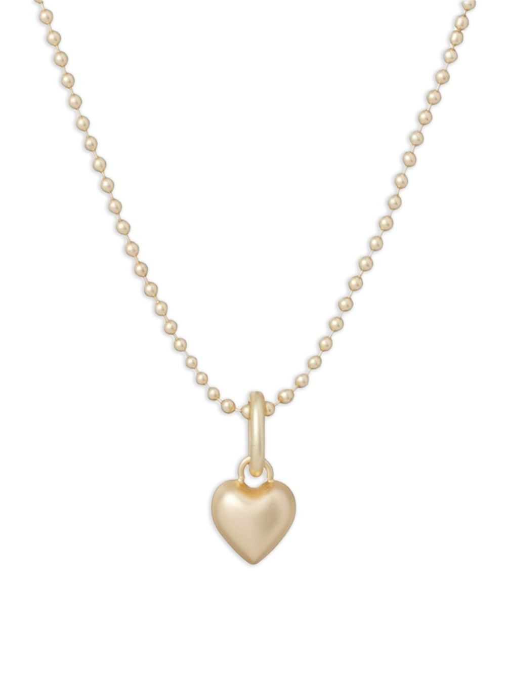 heart-pendant ball-chain necklace - 2