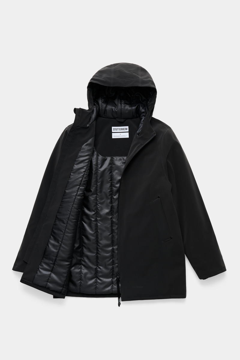 Stockholm Matte Winter Coat Black 7