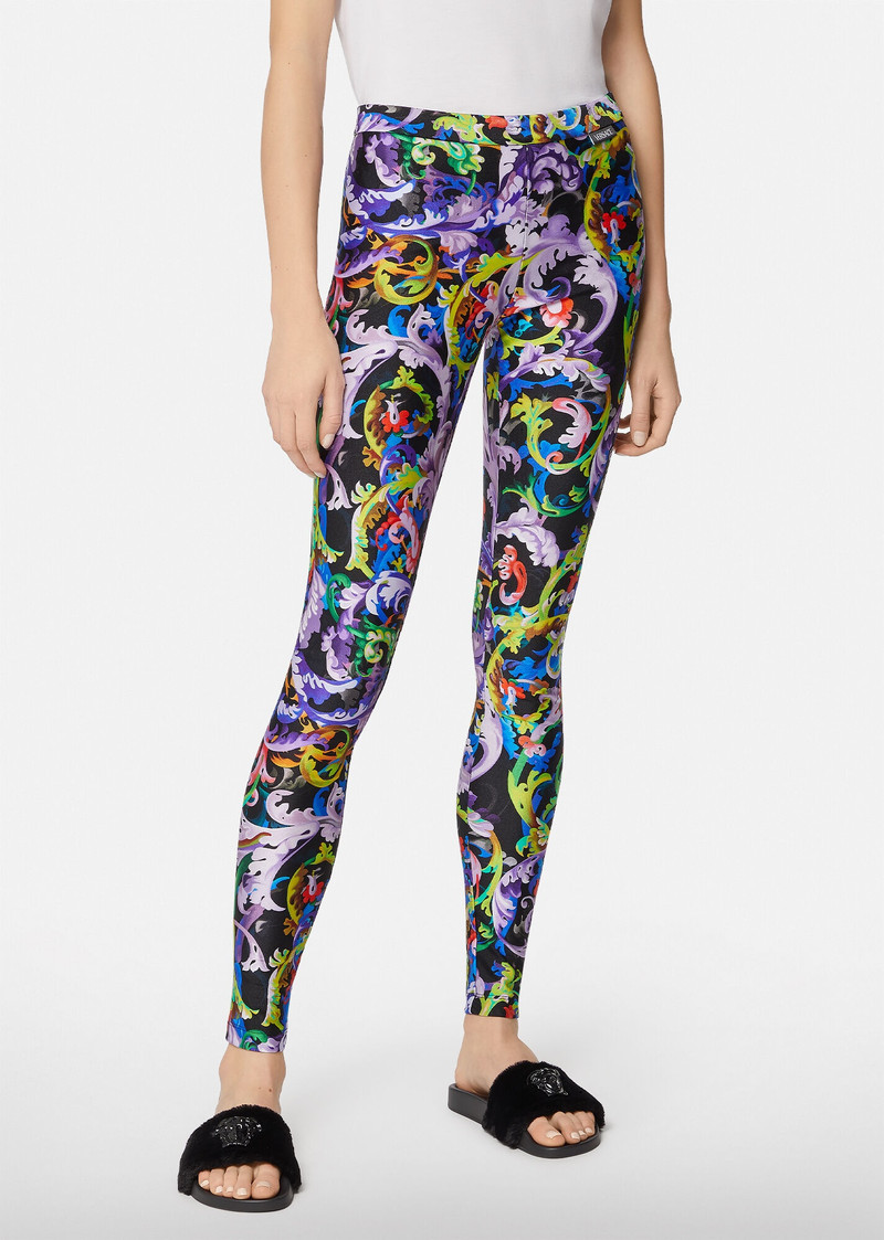 VERSACE Baroccoflage Print Leggings outlook