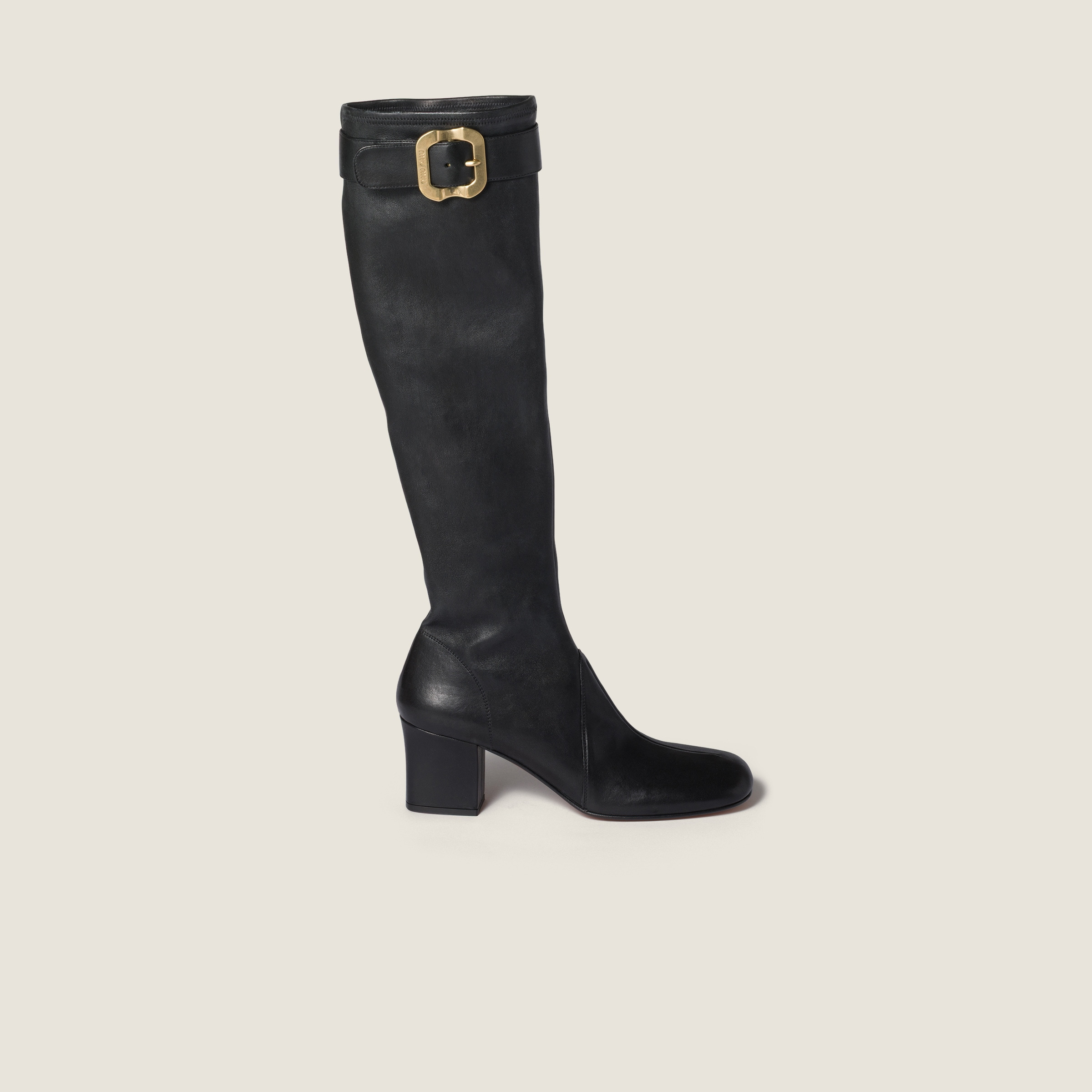 Nappa leather boots with buckle - 2