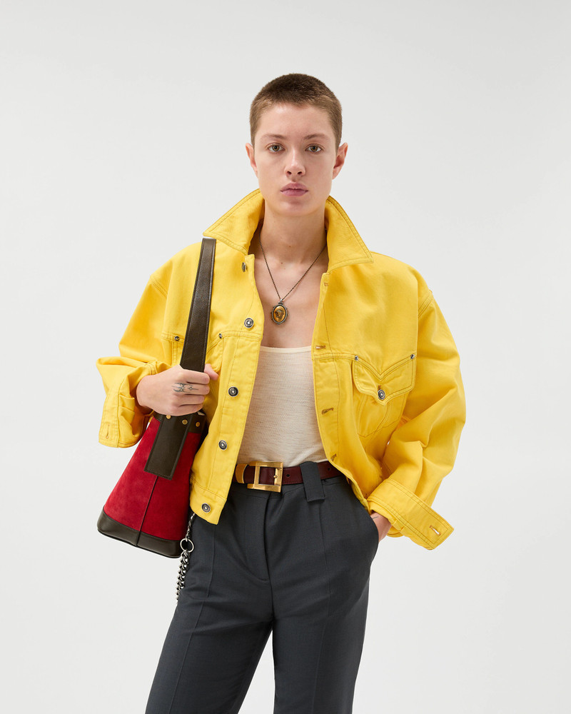 VERSACE Oversized Denim Blouson outlook