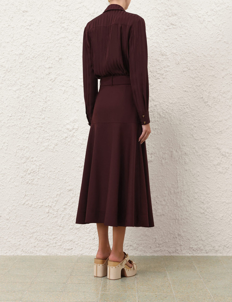 LUNA WOOL MIDI SKIRT 4