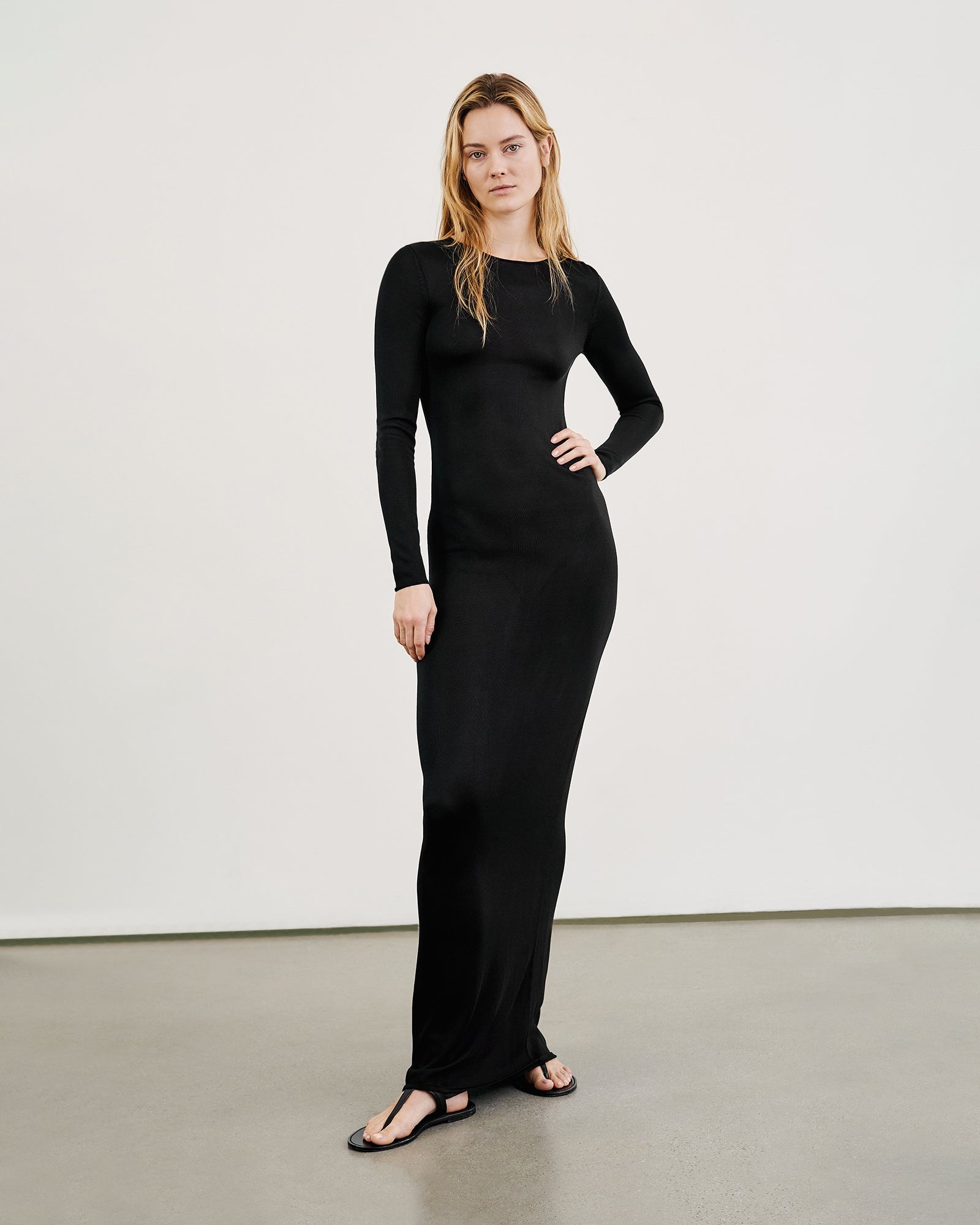 CAPER KNITTED DRESS - 2