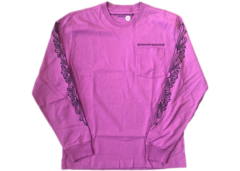 Chrome Hearts Matty Boy Spider Web L/S T-shirt Purple - 1