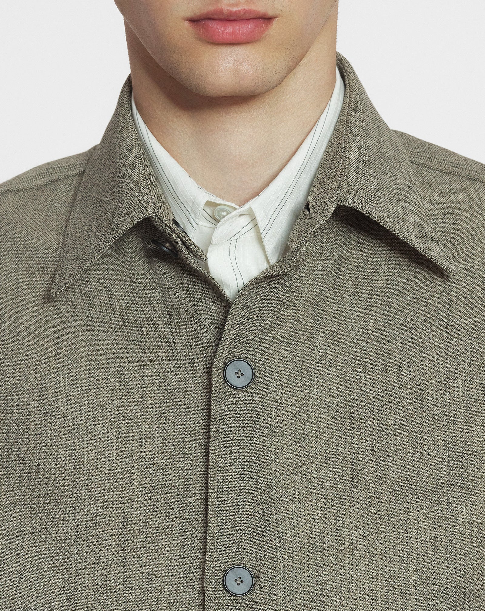 UNISEX SHORT WOOL OVERSHIRT - 11