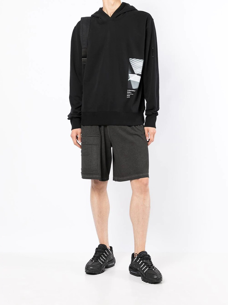 A-COLD-WALL* debossed-logo elasticated-waist Bermuda shorts outlook