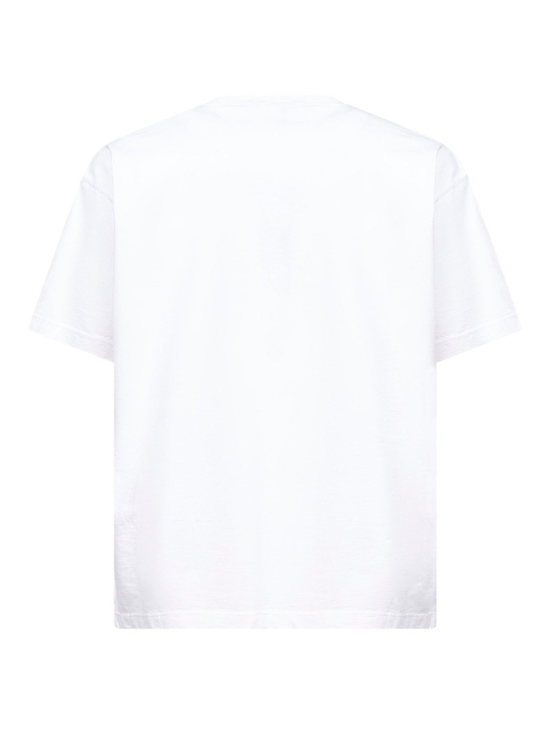 Stone Island White jersey logo patch T-shirt outlook