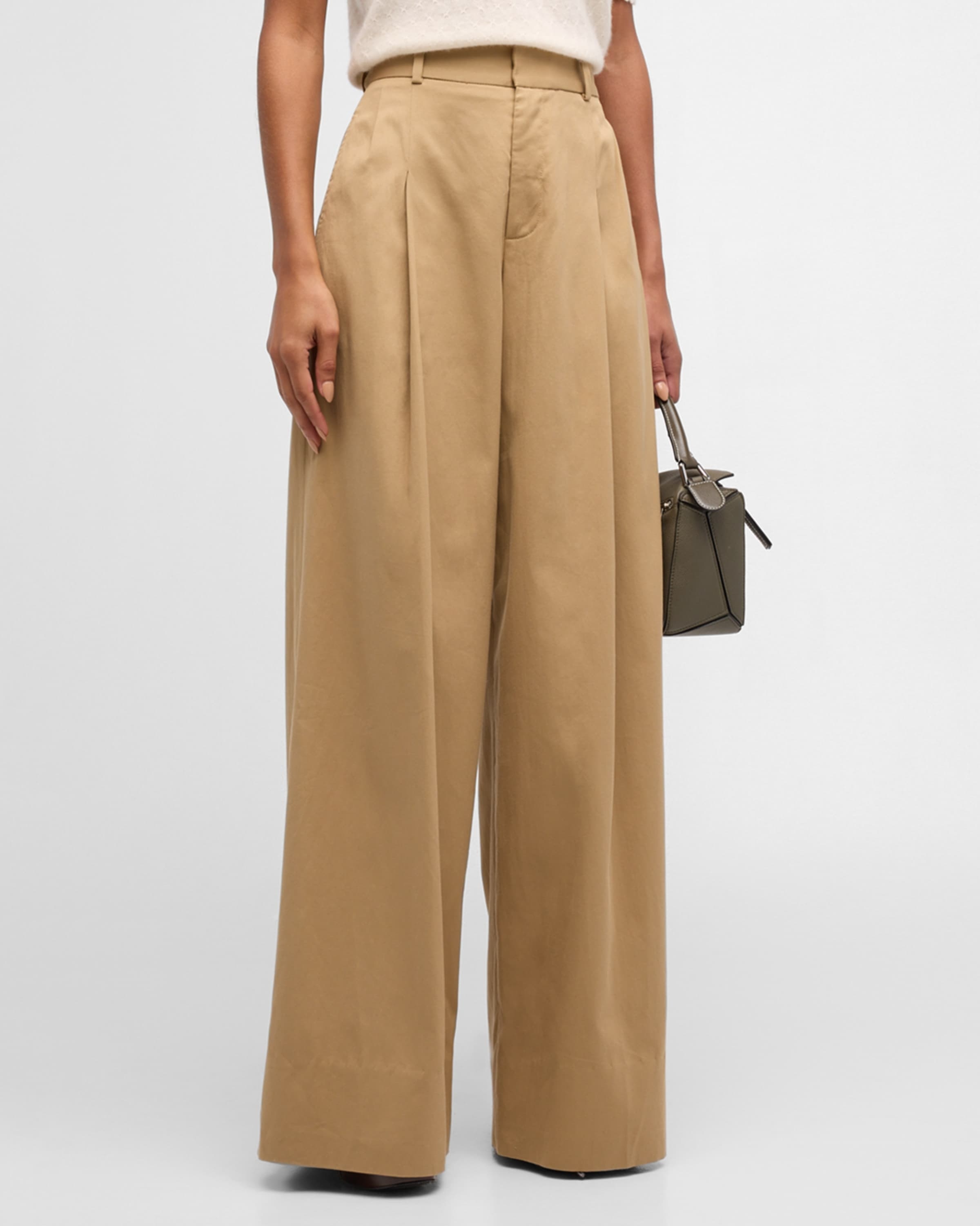 Pleated Wide-Leg Pants - 2