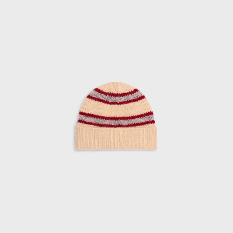 CELINE triomphe beanie in cashmere, wool and silk outlook