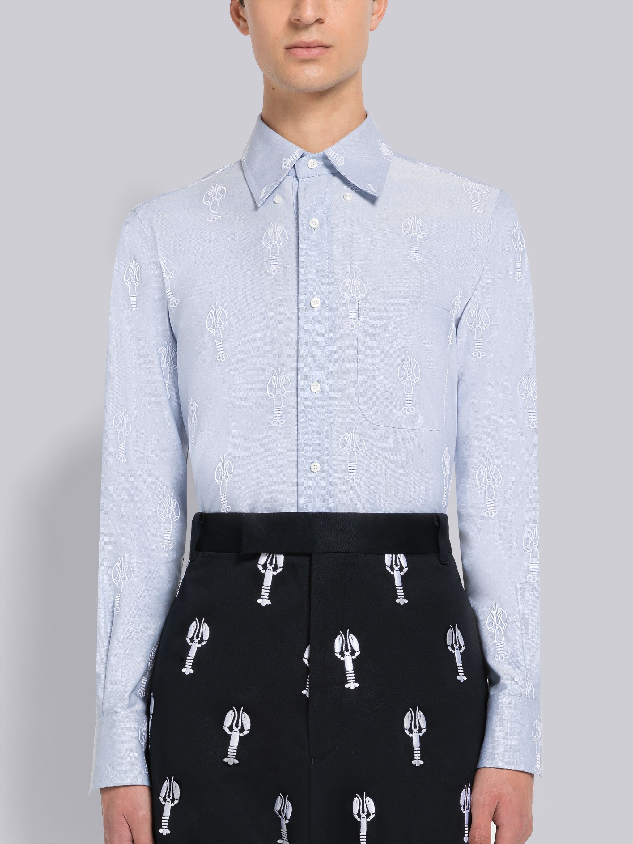 Lobster Half Drop Straight Fit Shirt - 1