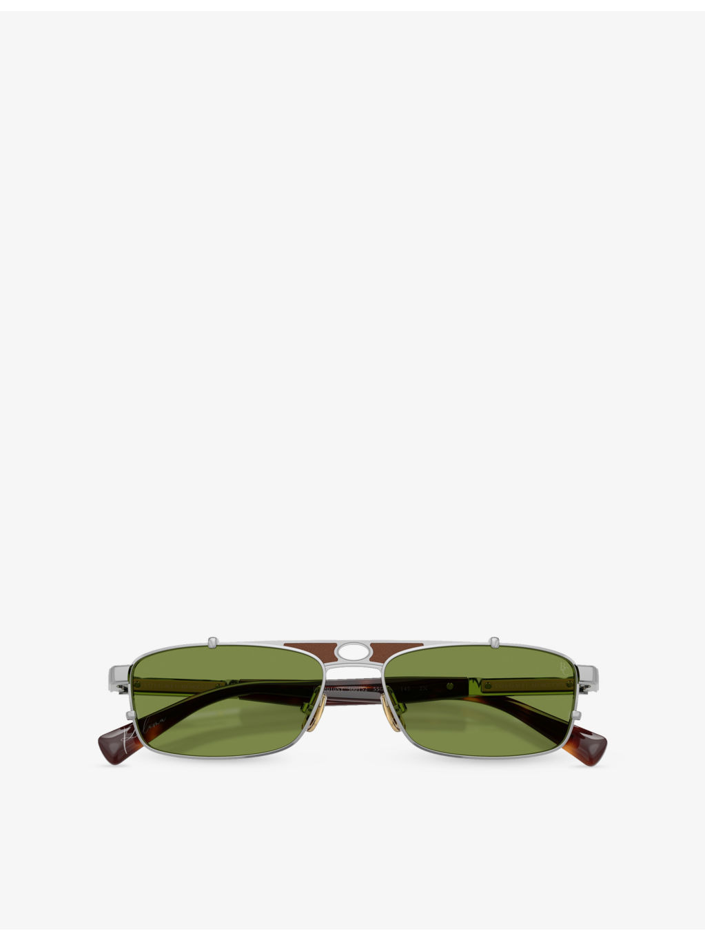 BC2010ST Paloma Rectangular-Frame Metal Sunglasses - 5