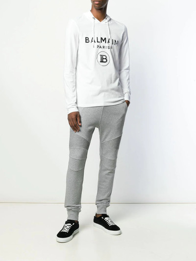 Balmain drawstring logo track pants outlook