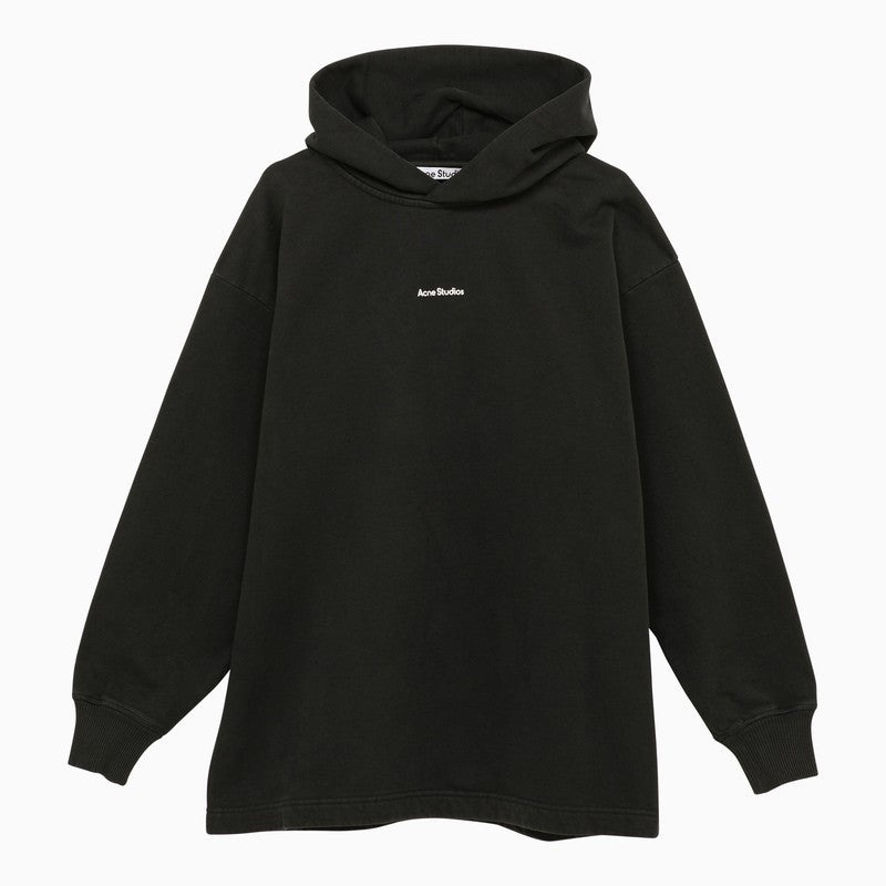 Acne Studios Black Cotton Sweatshirt With Logo Women - 1