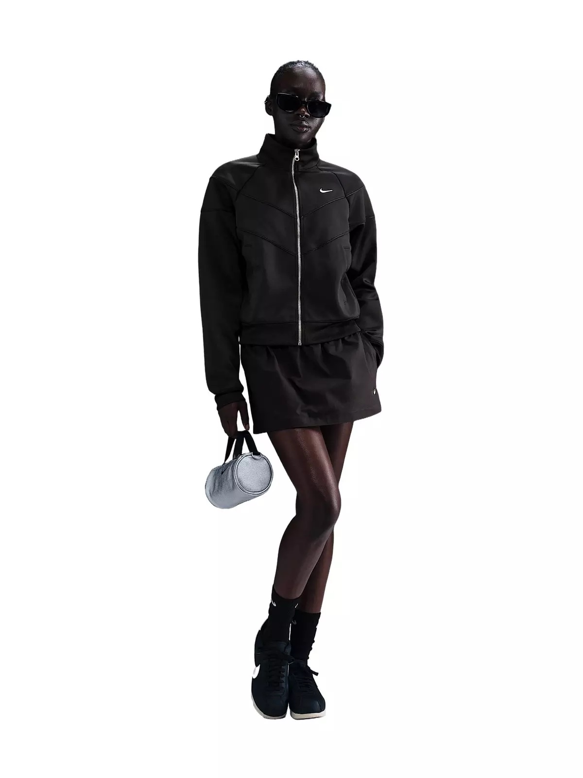 Women's Sportswear Windrunner Knit Jacket - Black - 4