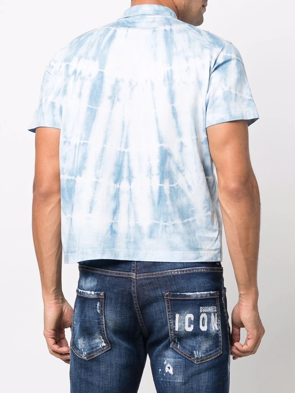 tie-dye polo shirt - 4