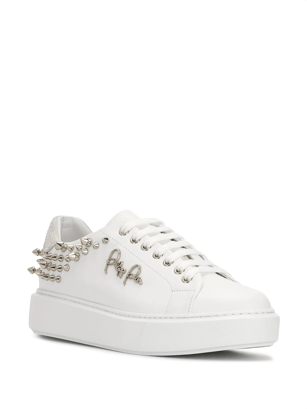 stud embellished platform sole sneakers - 2