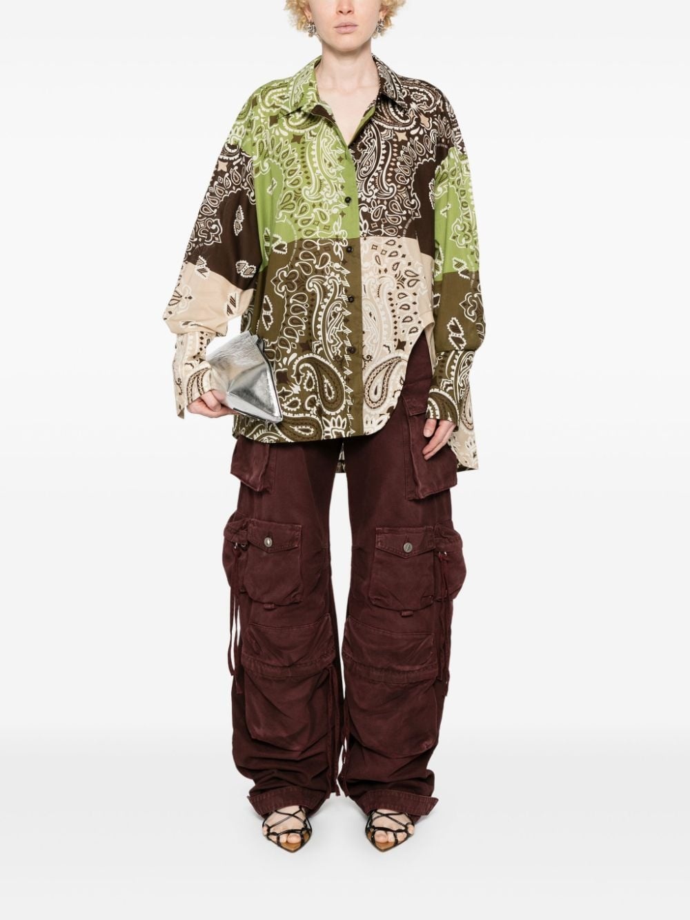 paisley-print cotton shirt - 2