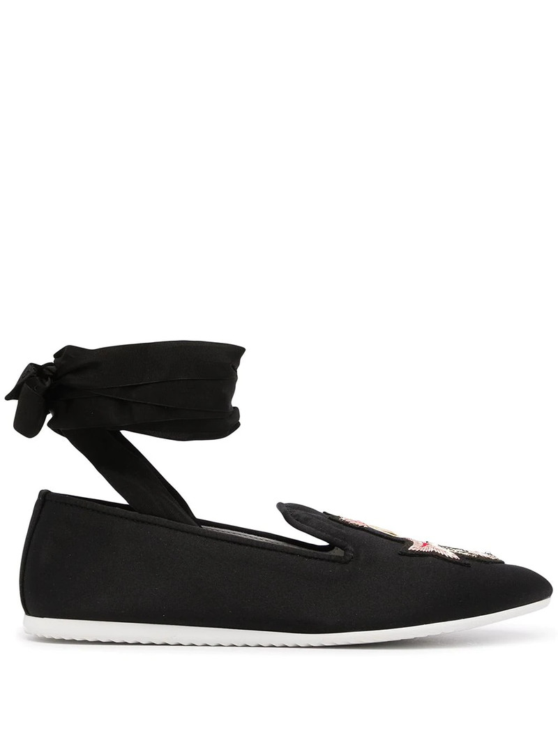 crest ankle-tie loafers 1