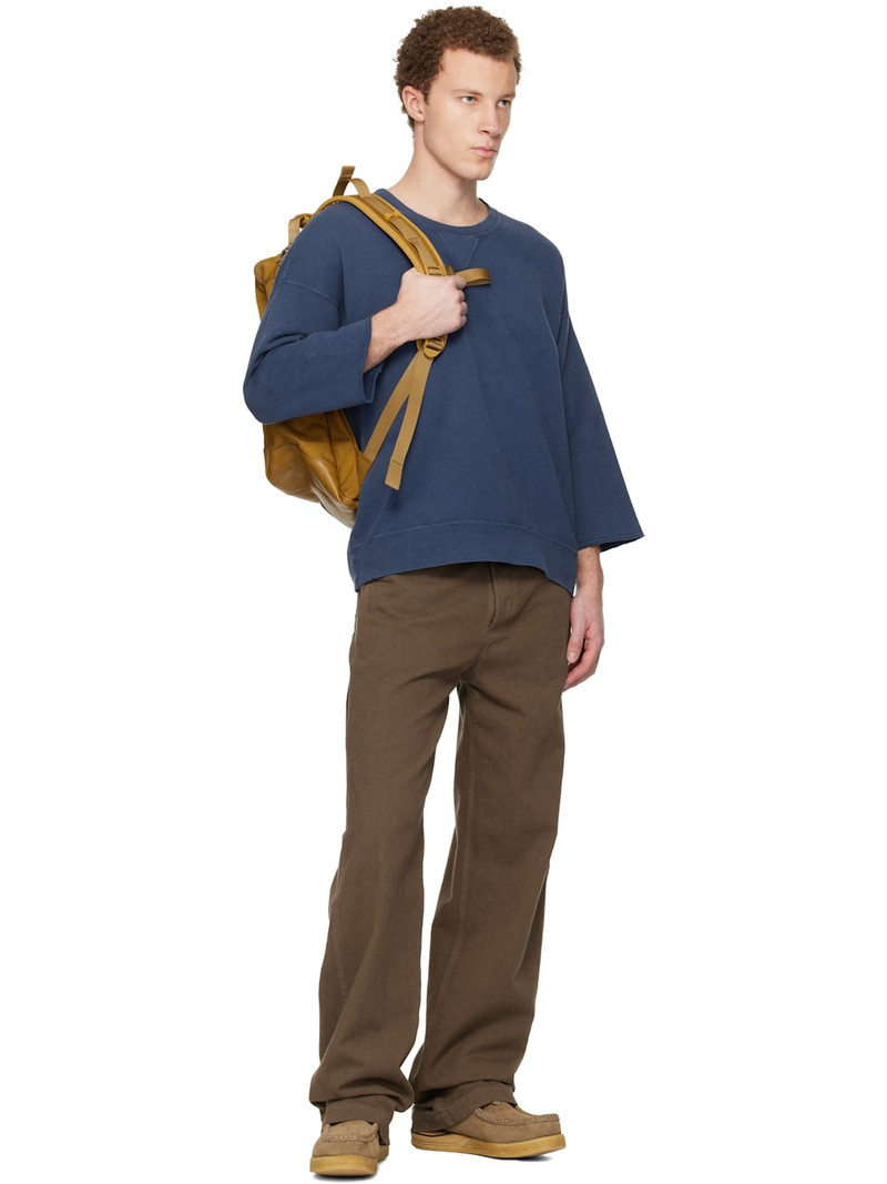 visvim Blue Jumbo SB 3/4 DMGD Sweatshirt outlook