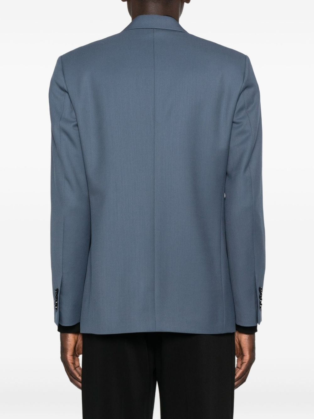 double-breasted wool jacket - 4