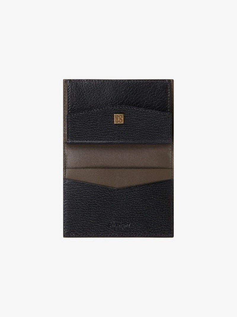 TWO-TONED GV3 WALLET IN LEATHER 4