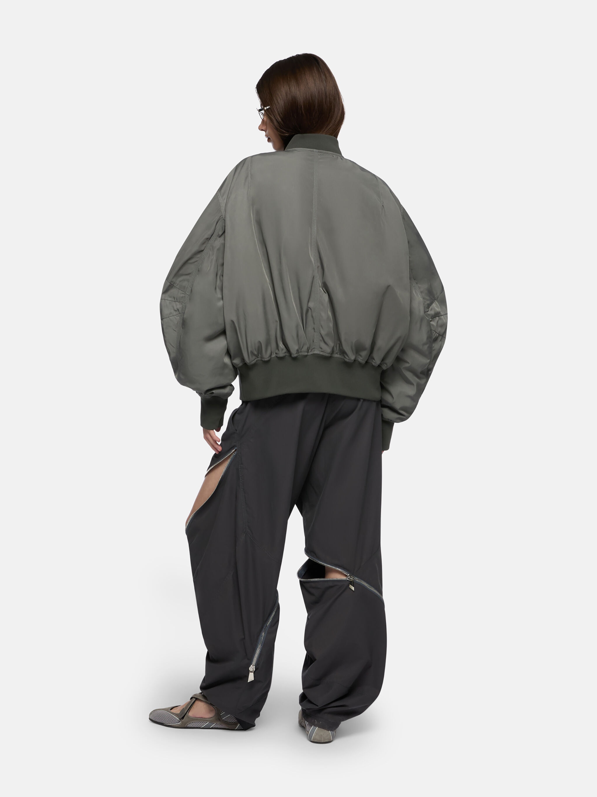 ''ANJA'' GREY BOMBER - 3