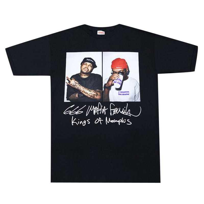 Supreme Three 6 Mafia Tee 'Black' 1