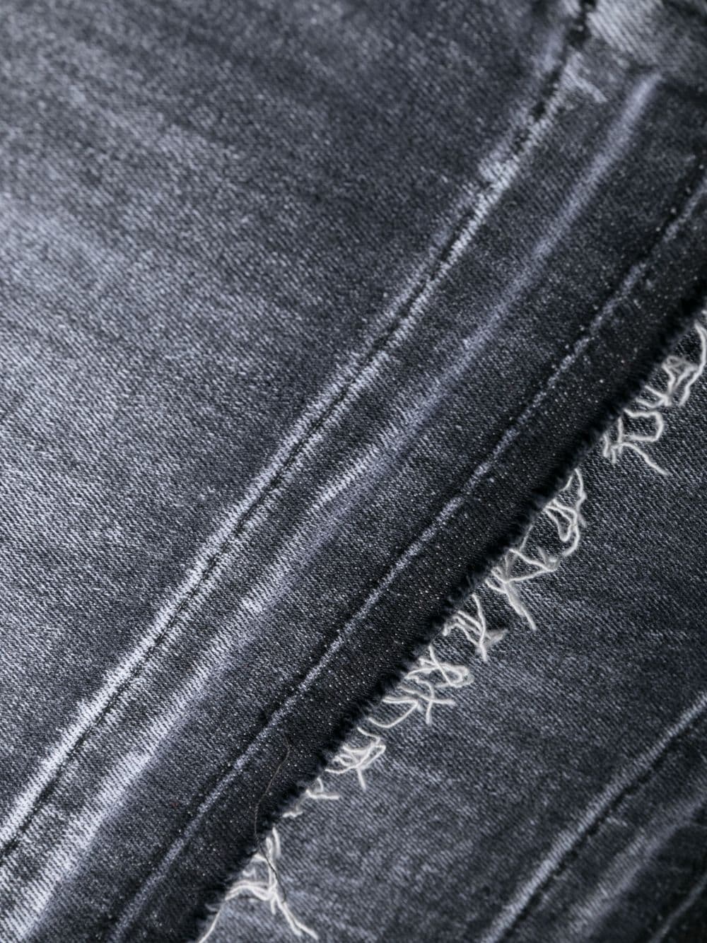 straight-leg stonewashed jeans - 6