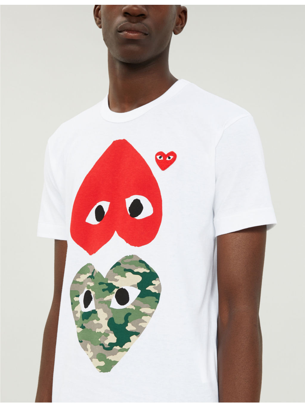 Heart-print cotton-jersey T-shirt - 5