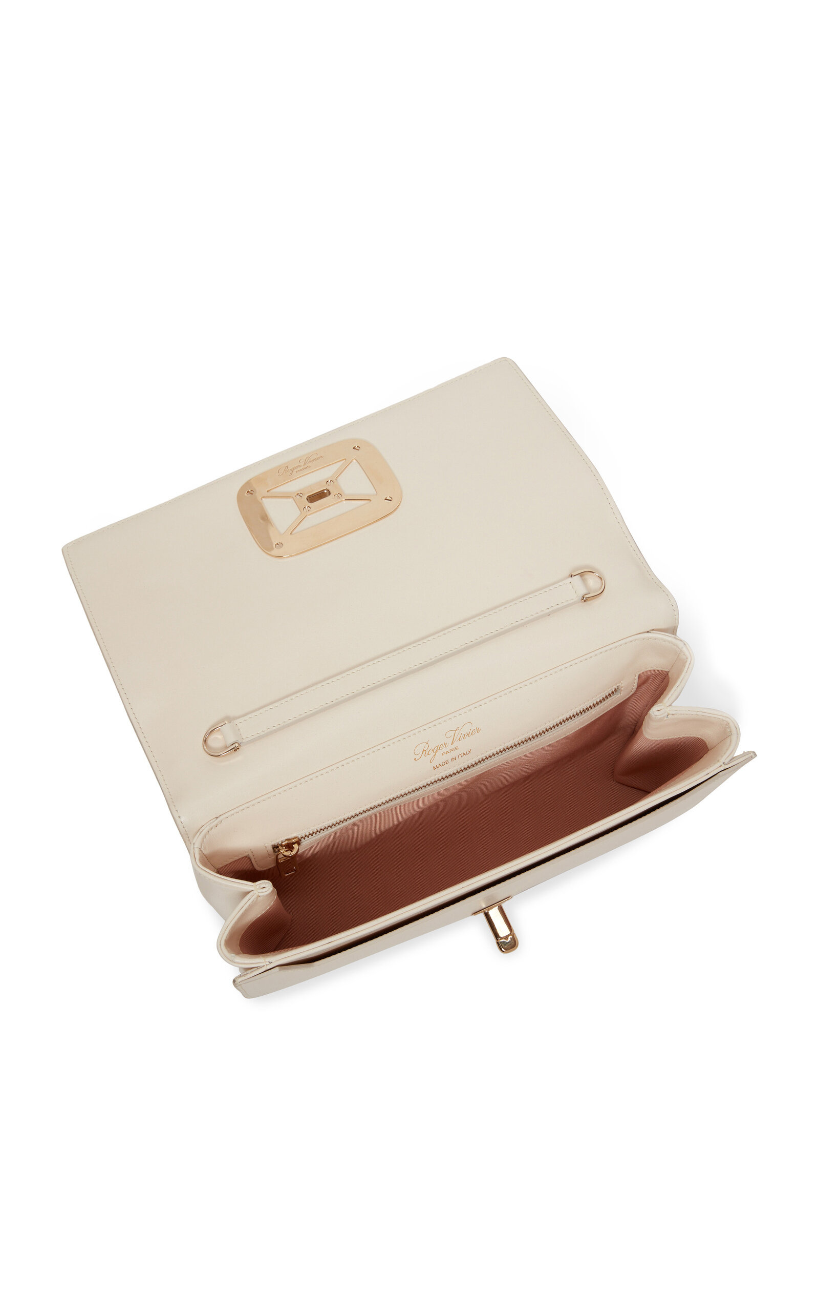 Viv' Choc Chain Leather Bag white - 7