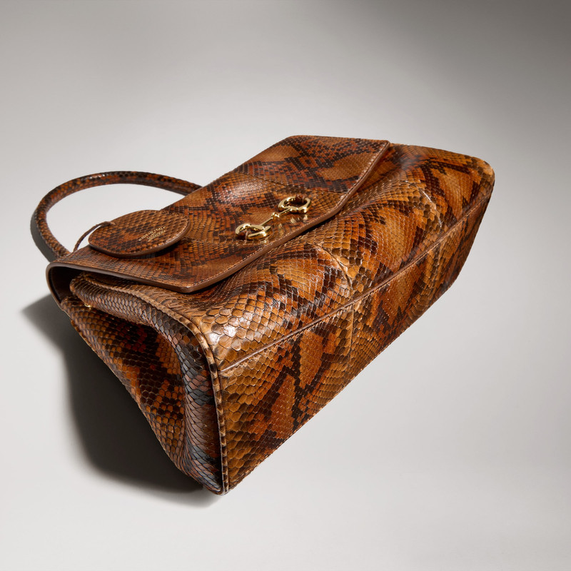 Paparazzo python medium top handle bag 9