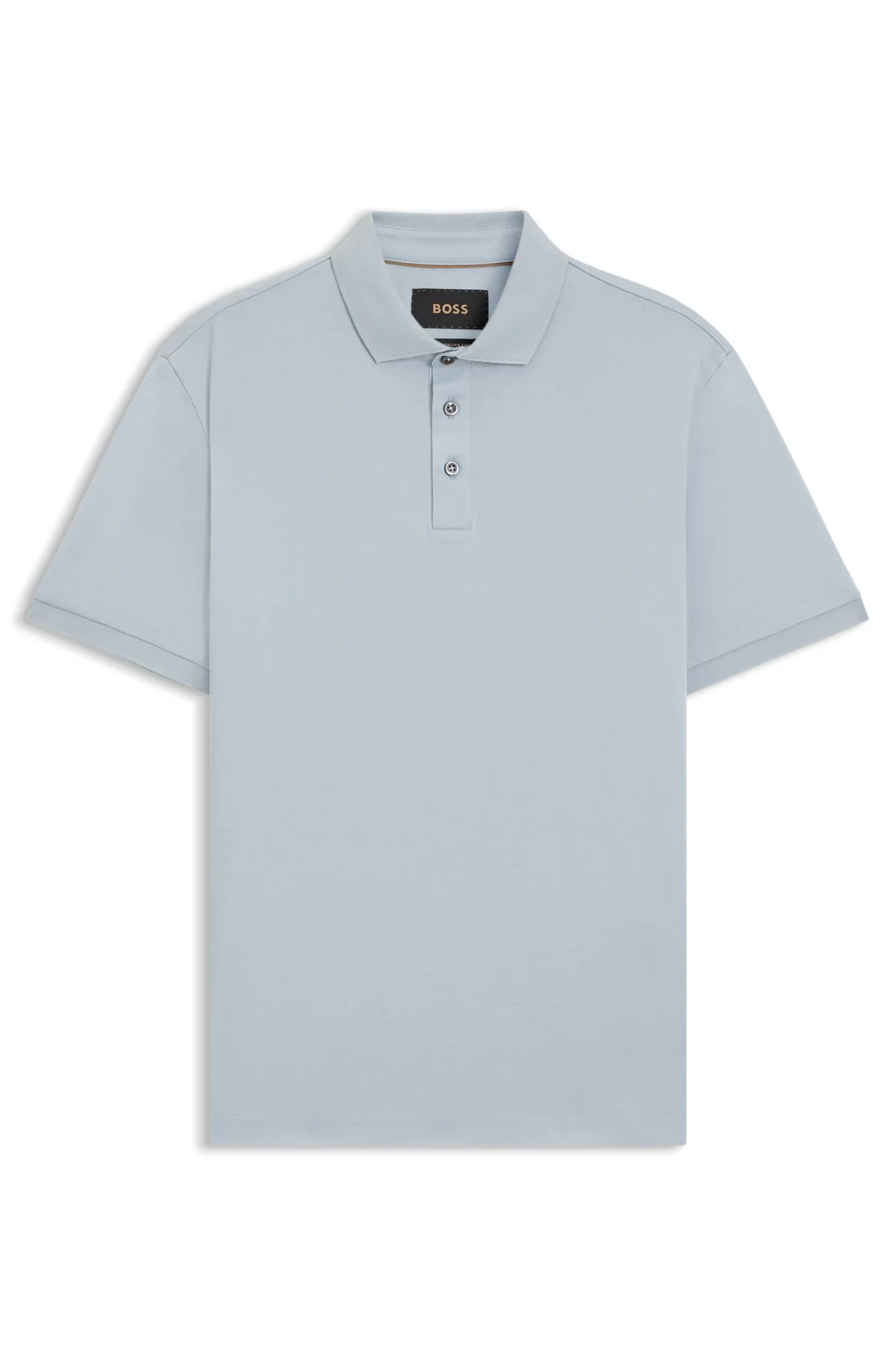 REGULAR-FIT POLO SHIRT IN MERCERIZED ITALIAN COTTON - 1