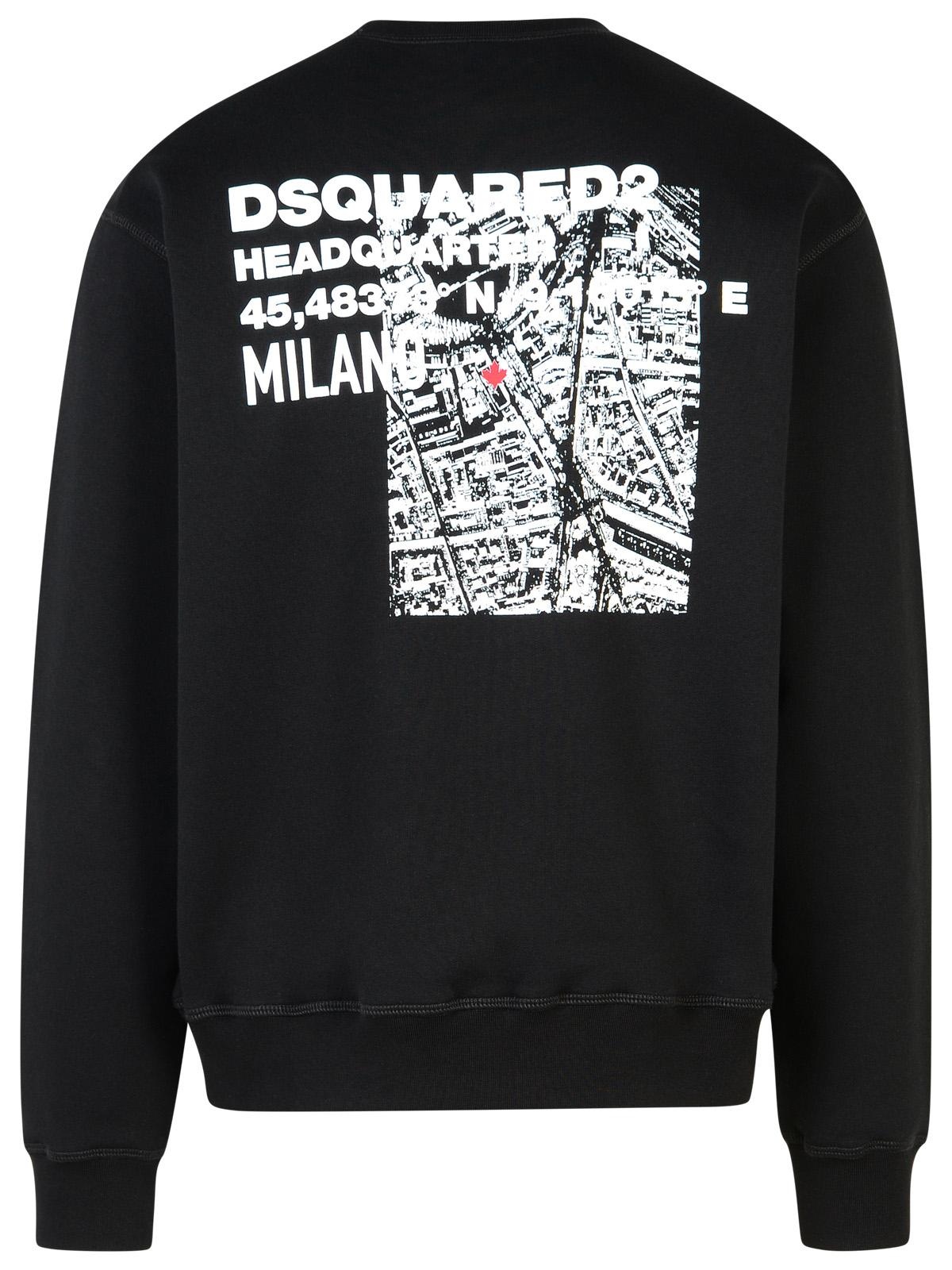 Dsquared2 Black Cotton Sweatshirt Man - 3