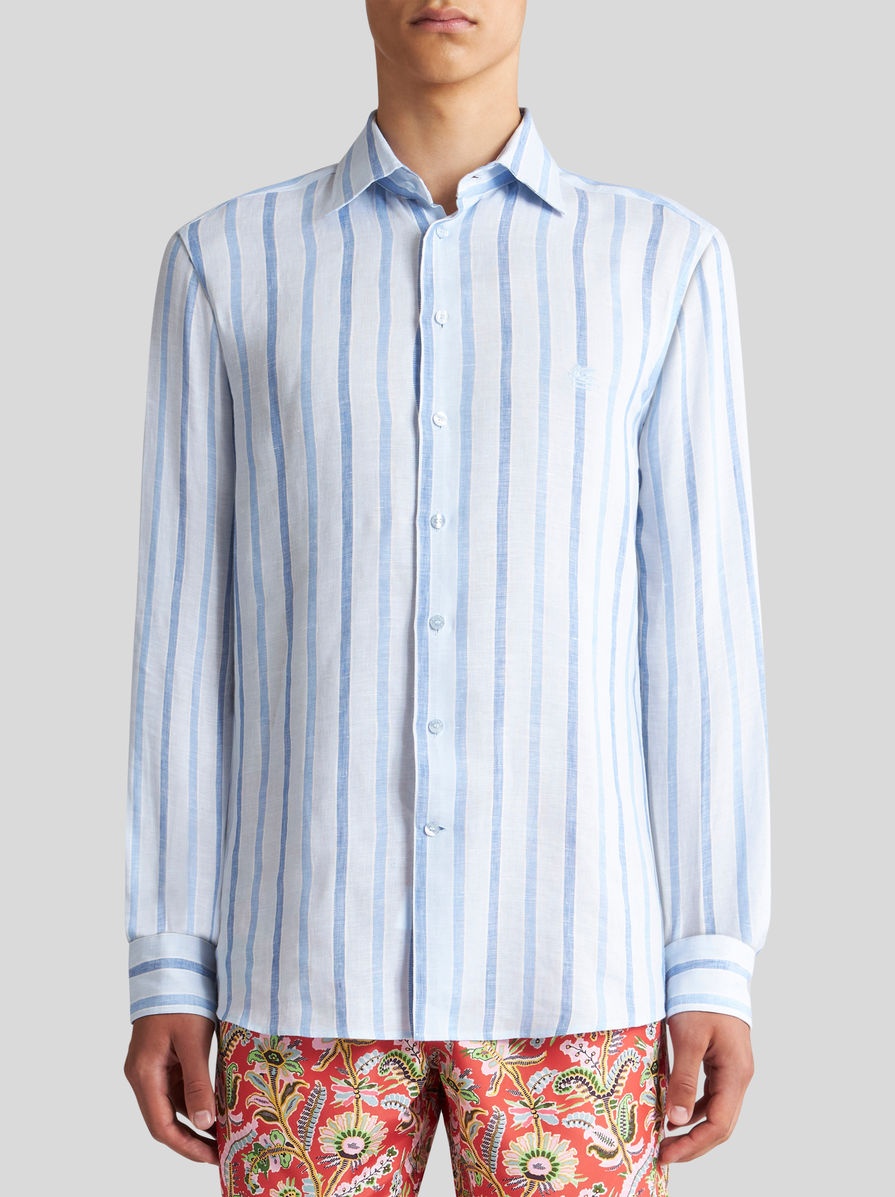STRIPED SHIRT WITH LOGO - 2